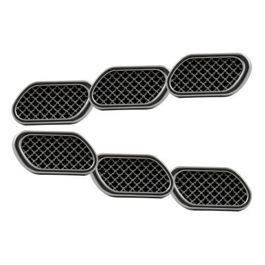 Pilot Sport Chrome Mesh Fender Ports Kit - Click Image to Close